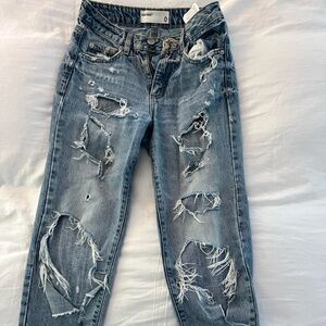 Garage ripped jeans